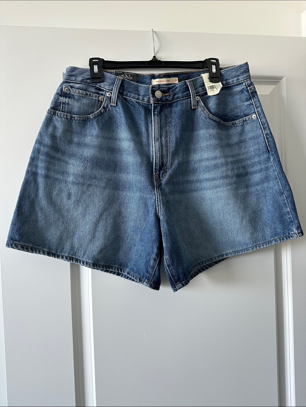 Levi’s High-Rise Baggy Denim Shorts
